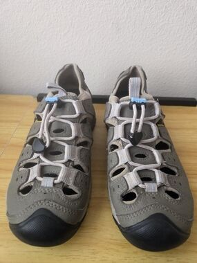 Keen Gray and Black Closed-Toe Outdoor Sandals